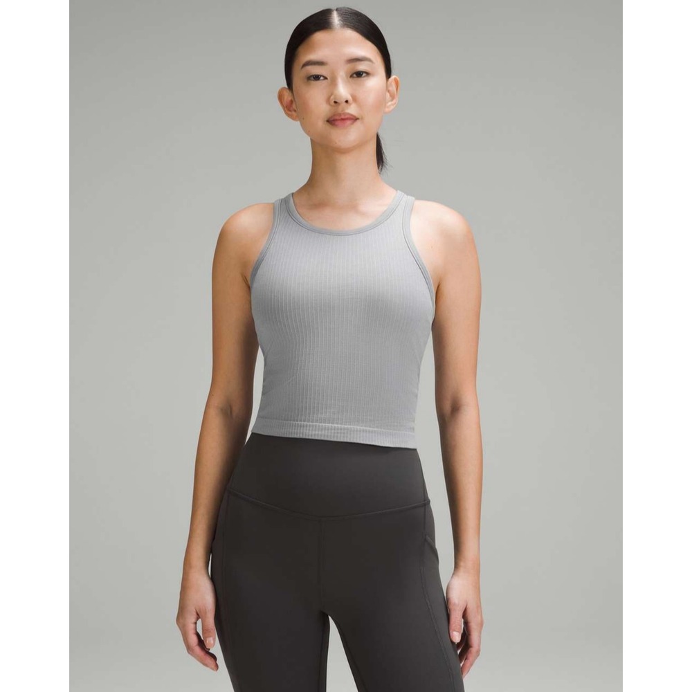 Lululemon Ebb to Street Cropped Racerback Tank Top - Size 4